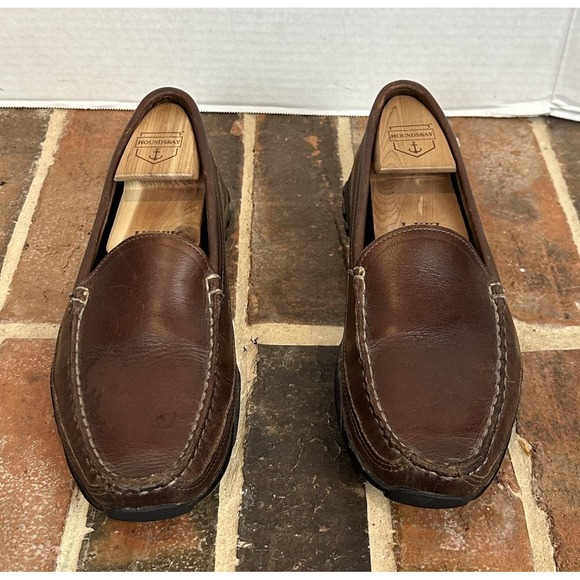 Allen Edmonds Boulder Brown Leather Driving Shoes Loafers Moccasins Mens Sz 8 main image 4